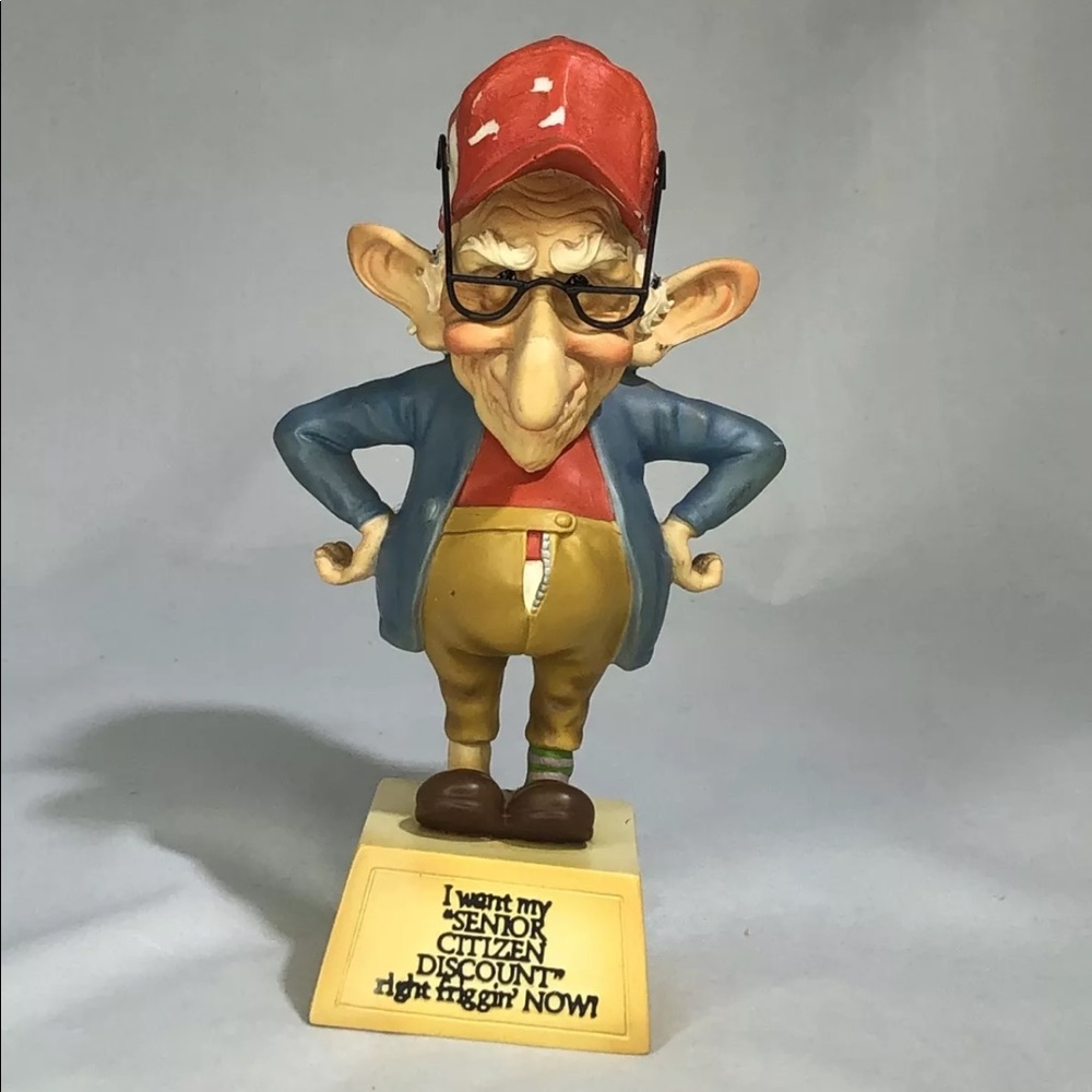 3/$15 Coots collector figurine Senior I want my discount